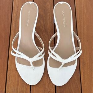 Via Spiga White Slide Sandal